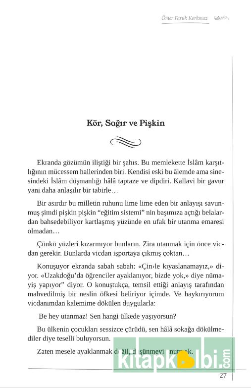 Vicdanın Çığlığıdır Bu Satırlar