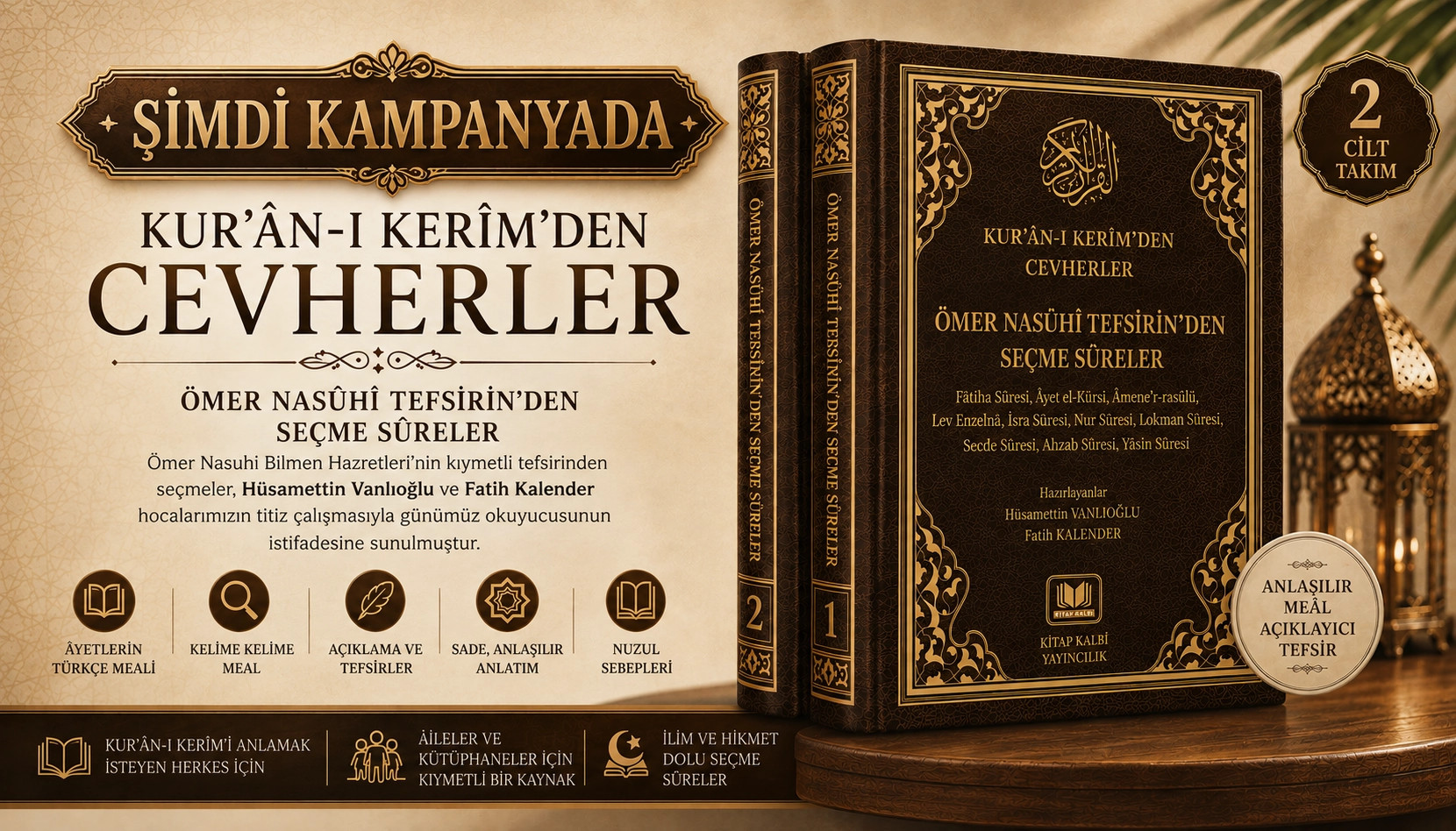 Kuranı Kerimden Cevherler 2 Cilt Takım