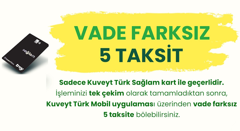 Vade Farksız 5 Taksit