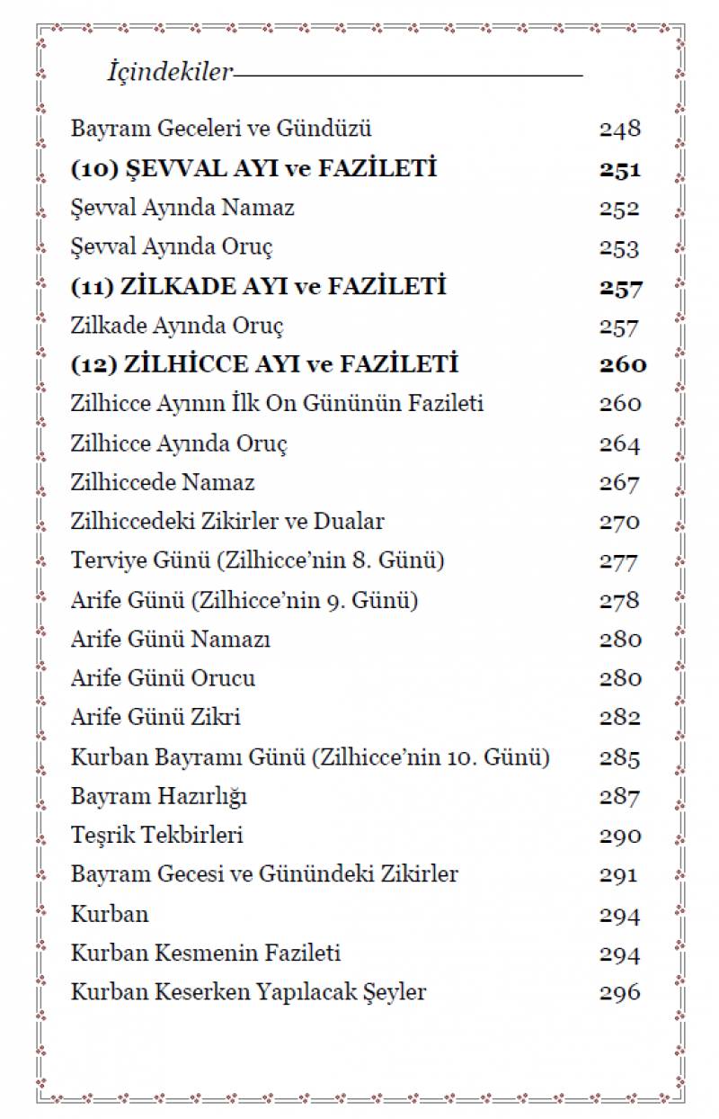 Faziletleriyle Gün Ve Geceler Küçük Boy