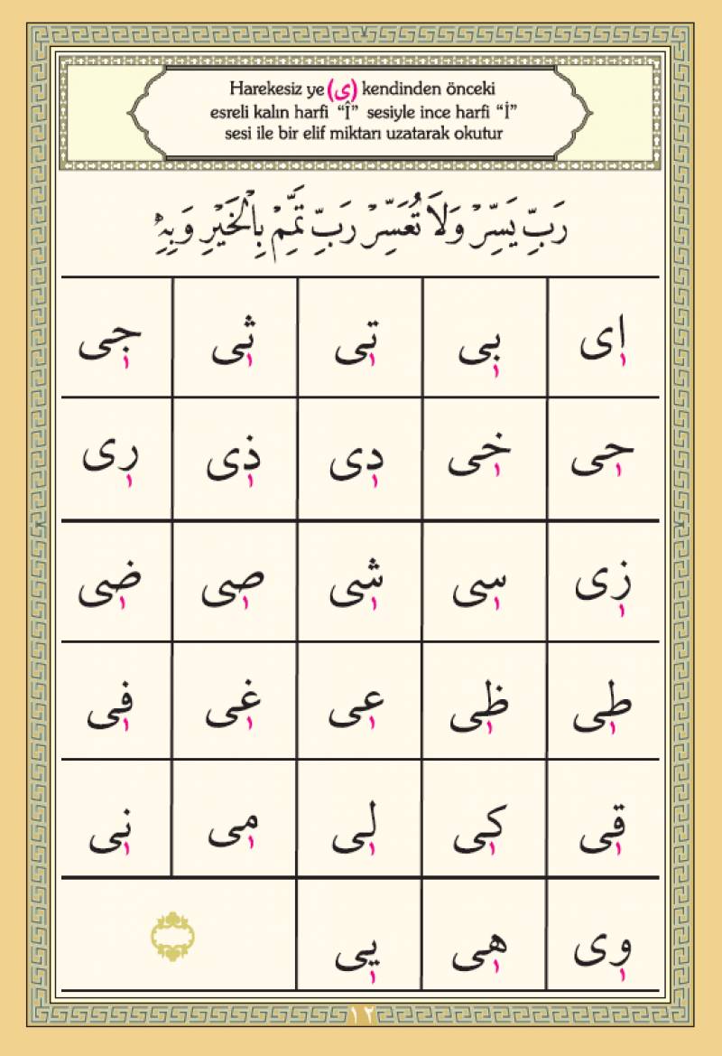 Ali Haydar Elifbası Talim Usulü