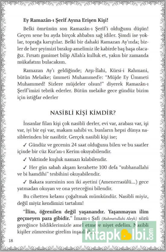 Ramazanı Şerif Ajandası 
