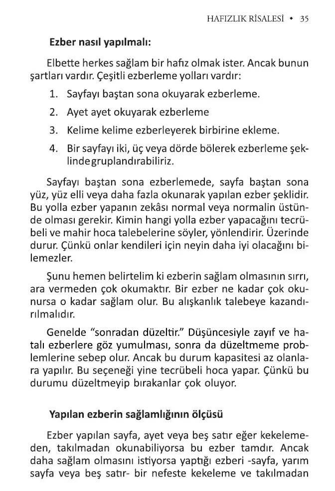 Hafızlık Risalesi Roman Boy