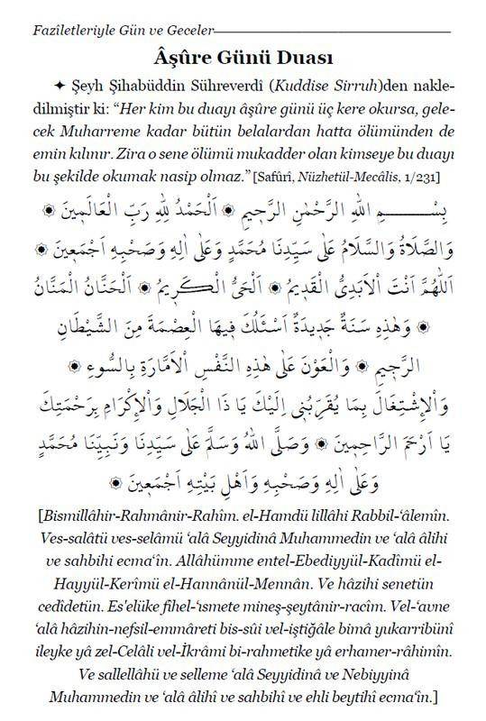 Faziletleriyle Gün ve Geceler İlaveli Baskı