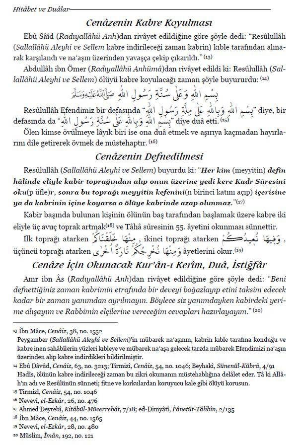 Hitabet ve Dualar