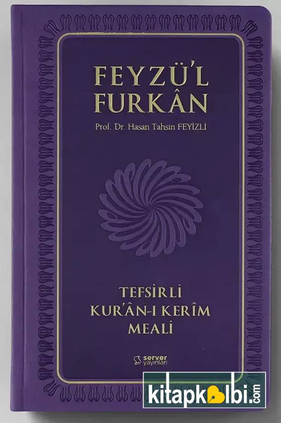 Feyzül Furkan Tefsirli Kuranı Kerim Meali Orta Ciltli  Lila