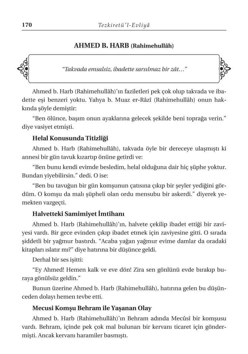 Tezkiretül Evliya Hak Dostlarının Hayatı