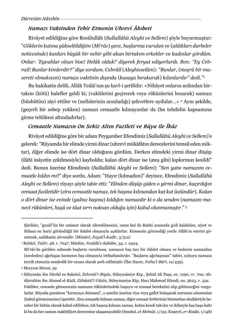 Dürretül Vaizin Geniş İzahlı Tercümesi