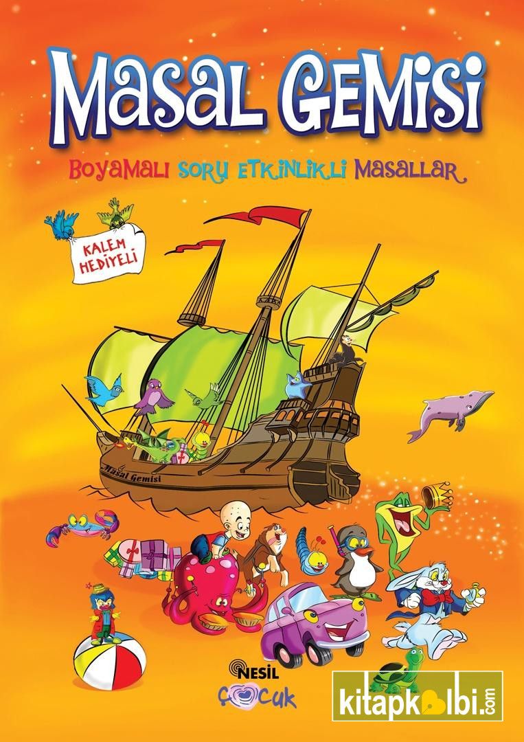 Masal Gemisi Boyamalı Soru Etkinlikli Masallar