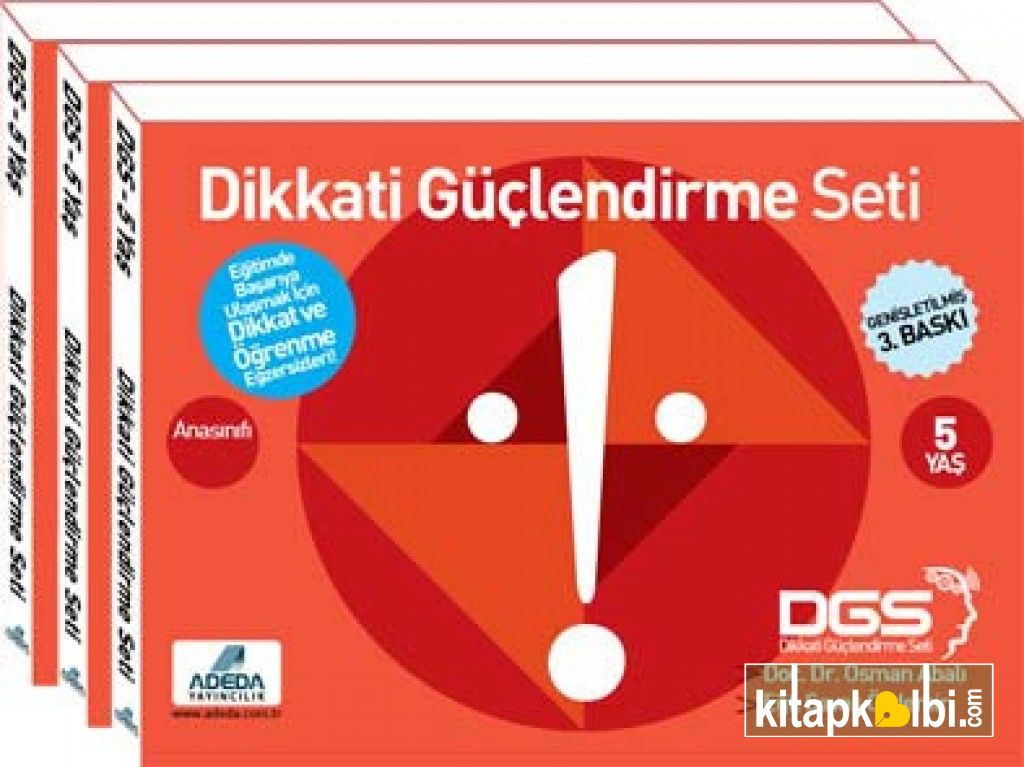 Dikkati Güçlendirme Seti DGS 3 Kitap  5 Yaş