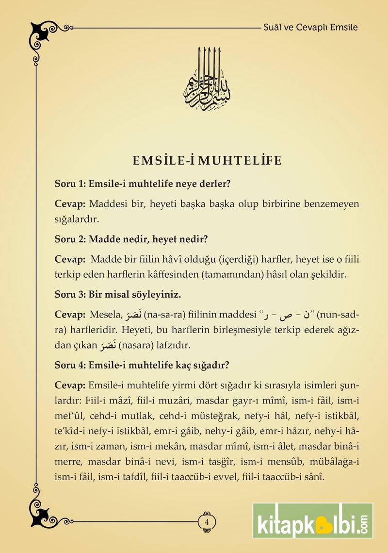 Sualli Cevaplı Emsile Orta Boy Şamua