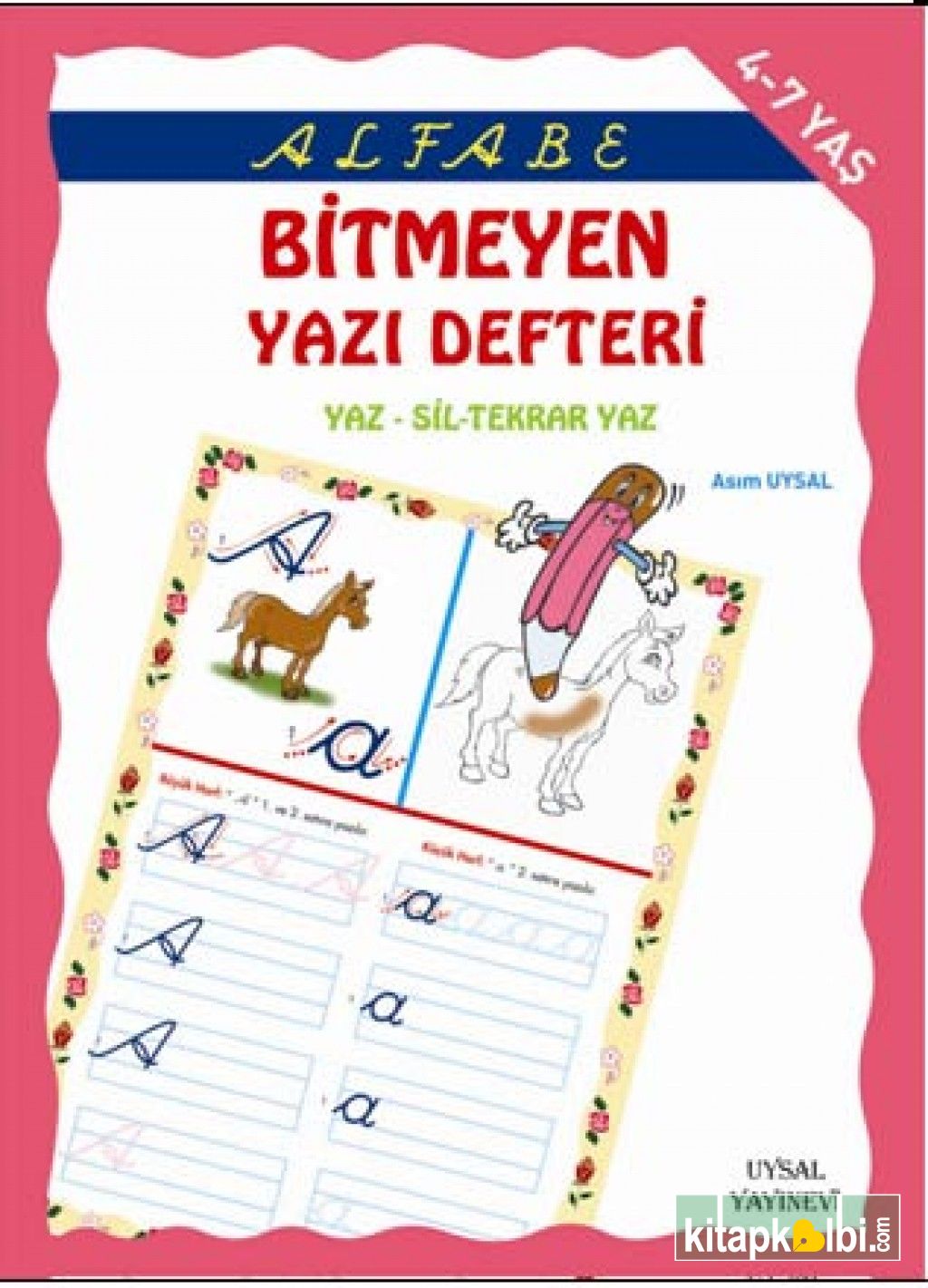 Alfabe Tükenmeyen Yazı Defteri 4-7 Yaş