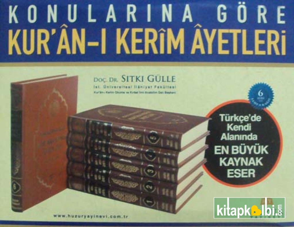 Konularına Göre Kuranı Kerim Ayetleri 6 Cilt Takım