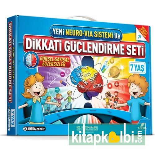 Dikkati Güçlendirme Seti 7 Yaş 1.Sınıf 3 Kitap Takım