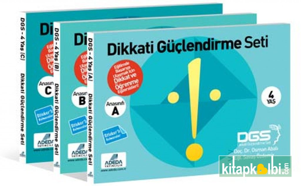 Dikkati Güçlendirme Seti DGS 3 Kitap  4 Yaş