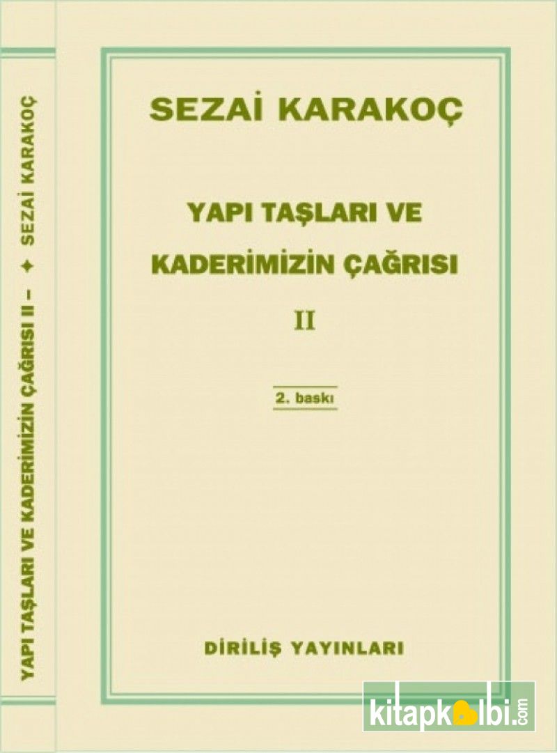 Yapı Taşları Ve Kaderimizin Çağrısı 2 Cilt