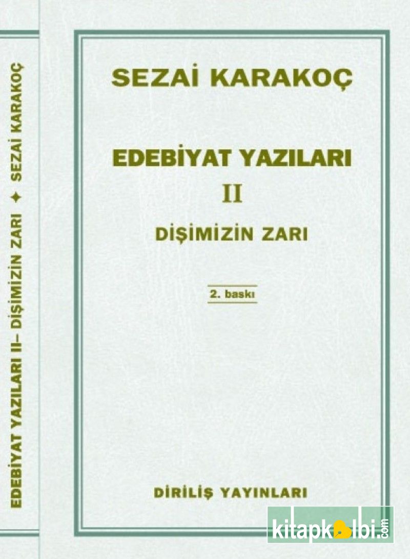 Edebiyat Yazıları 2 Dişimizin Zarı