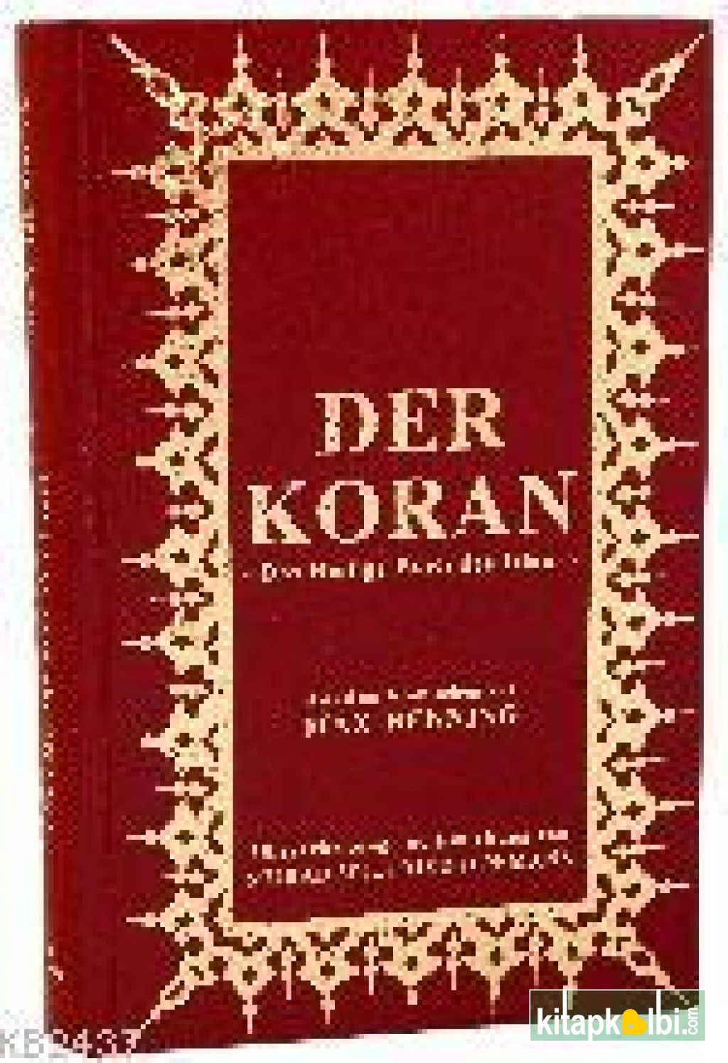 Der Koran-Orta Boy Ciltli İthal Kağıt ( Almanca Kuranı Kerim Meali )