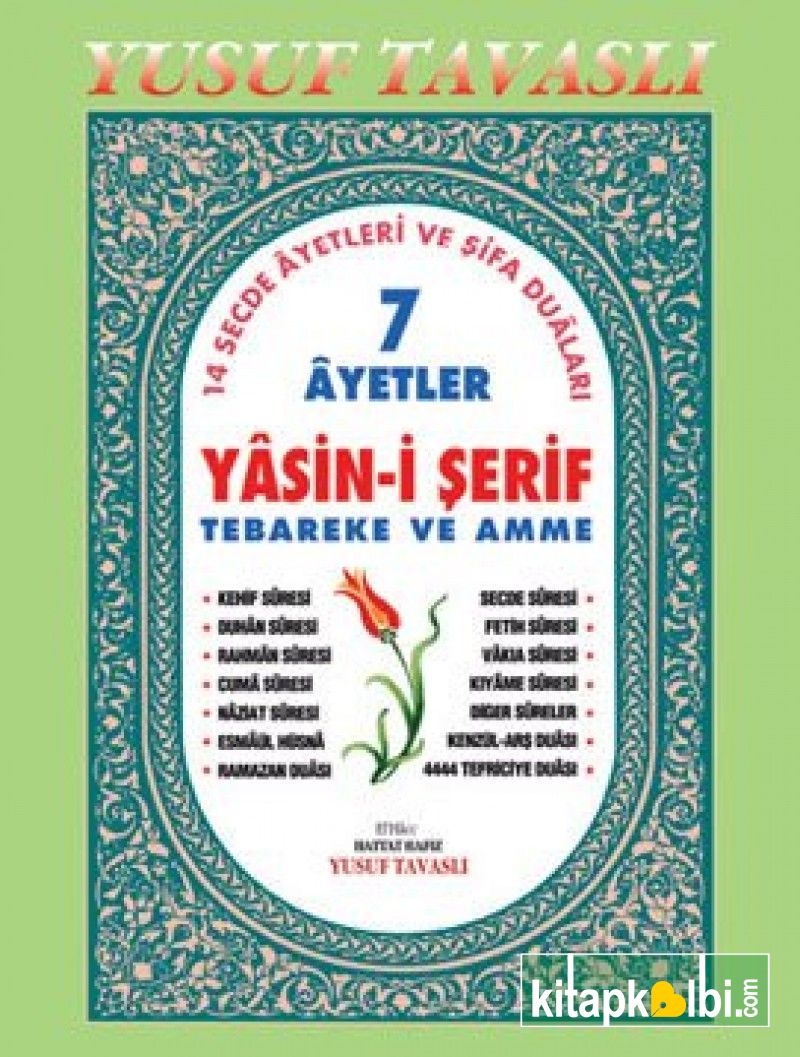 7 Ayetler Yasin ve Dualar Türkçeli Dergi Boy