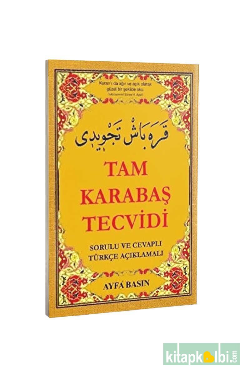 Tam Karabaş Tecvidi ve Elifba Kod 046