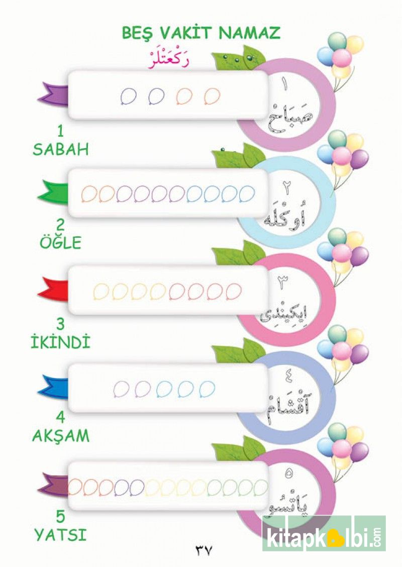 Dinim İslam Seti Türkçe Osmanlıca 5 Kitap