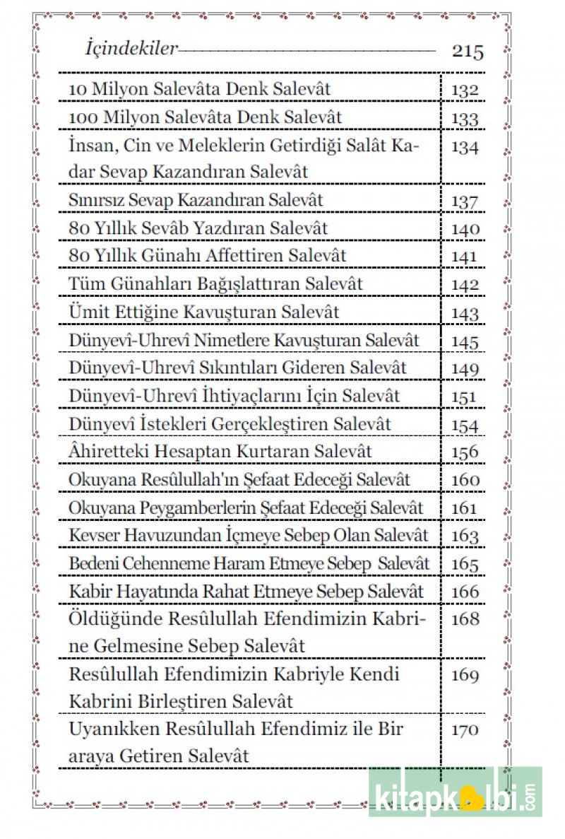 Faziletleriyle Salevatı Şerifeler