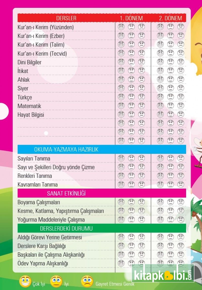 Anaokulu Karne Pembe Kitaş