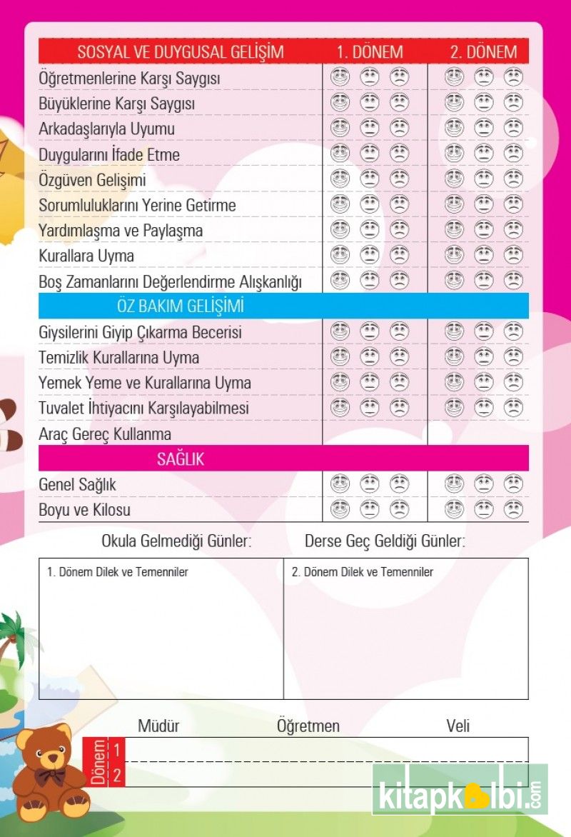 Anaokulu Karne Pembe Kitaş