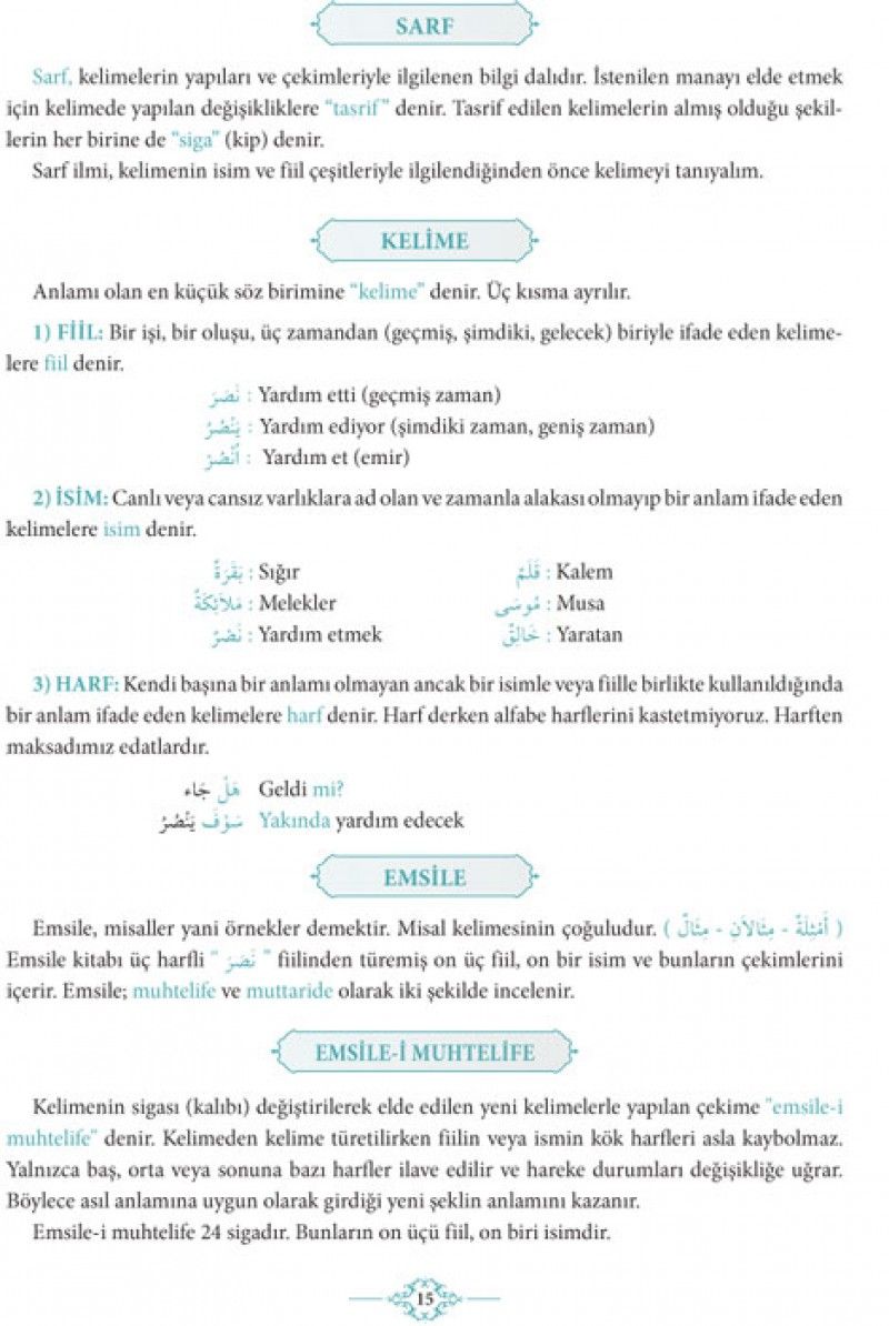 Kuranı Kerimdeki Bütün Kelime Çözümleriyle Emsile