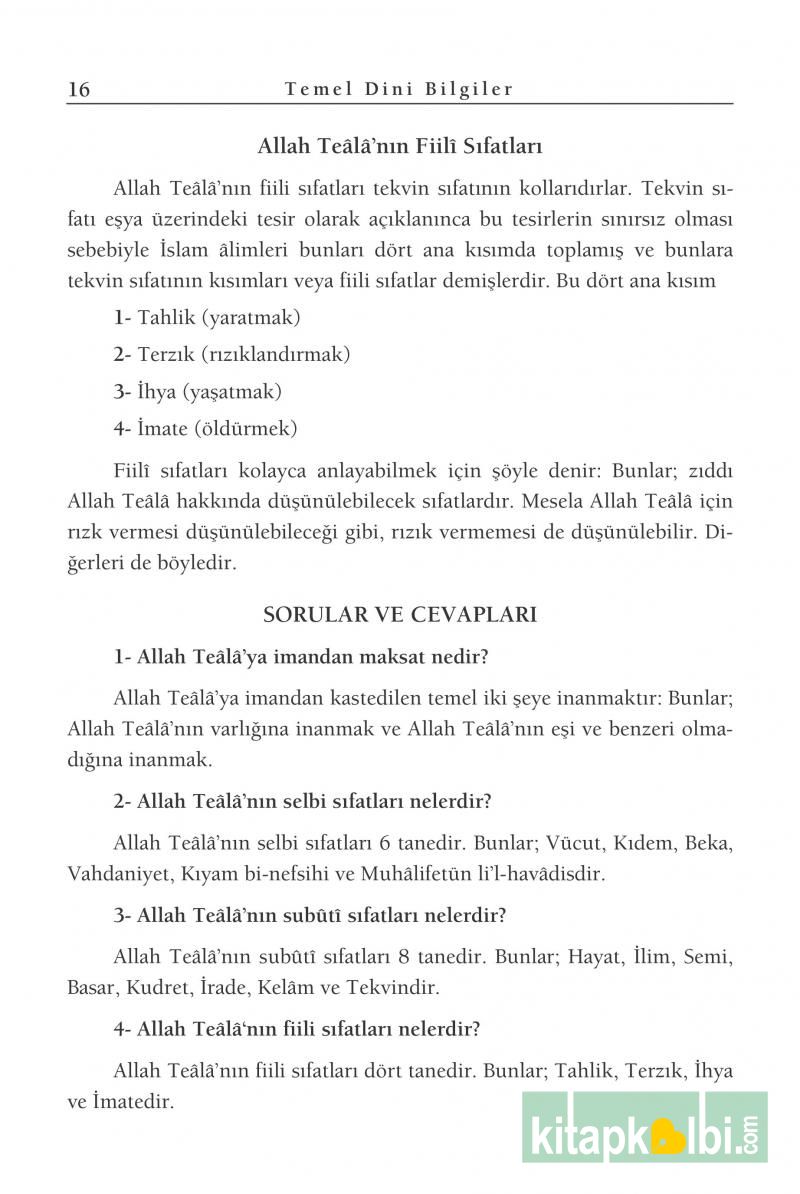 Temel Dini Bilgiler ve Büyük Namaz Hocası