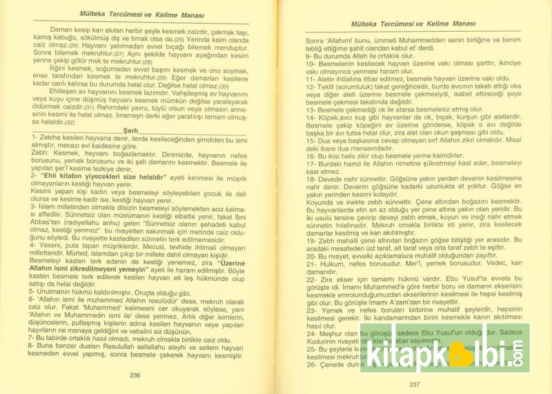 Sorulu Cevaplı Mülteka Tercümesi İslam Fıkhı 5 Tk