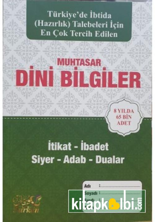 Muhtasar Dini Bilgiler Furkan