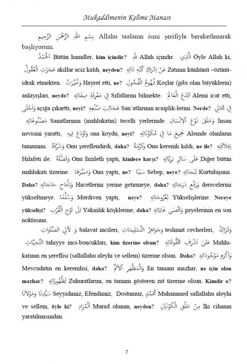 Mektubatı Rabbani Tercümesi 7 Cilt Takım