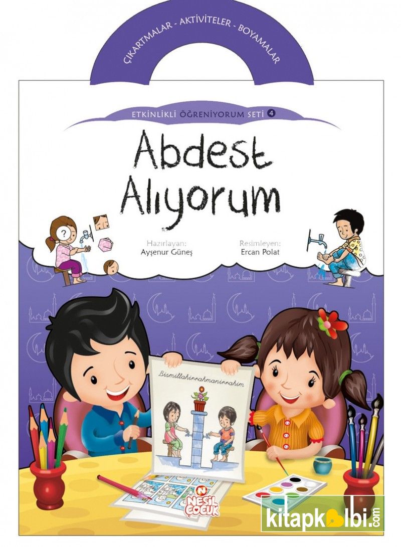 Abdest Alıyorum Etkinlikli Öğreniyorum Seti 4 Kitap