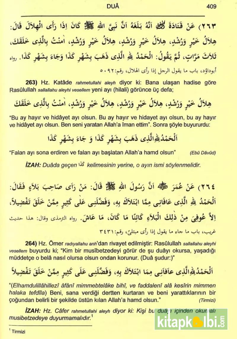 Müntehab Ehadis Hadislerden Demetler