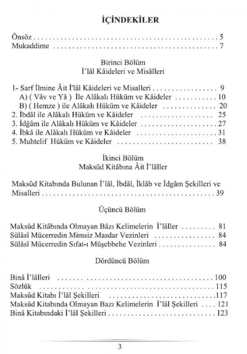 İlal Kaideleri ve Maksud İlalleri