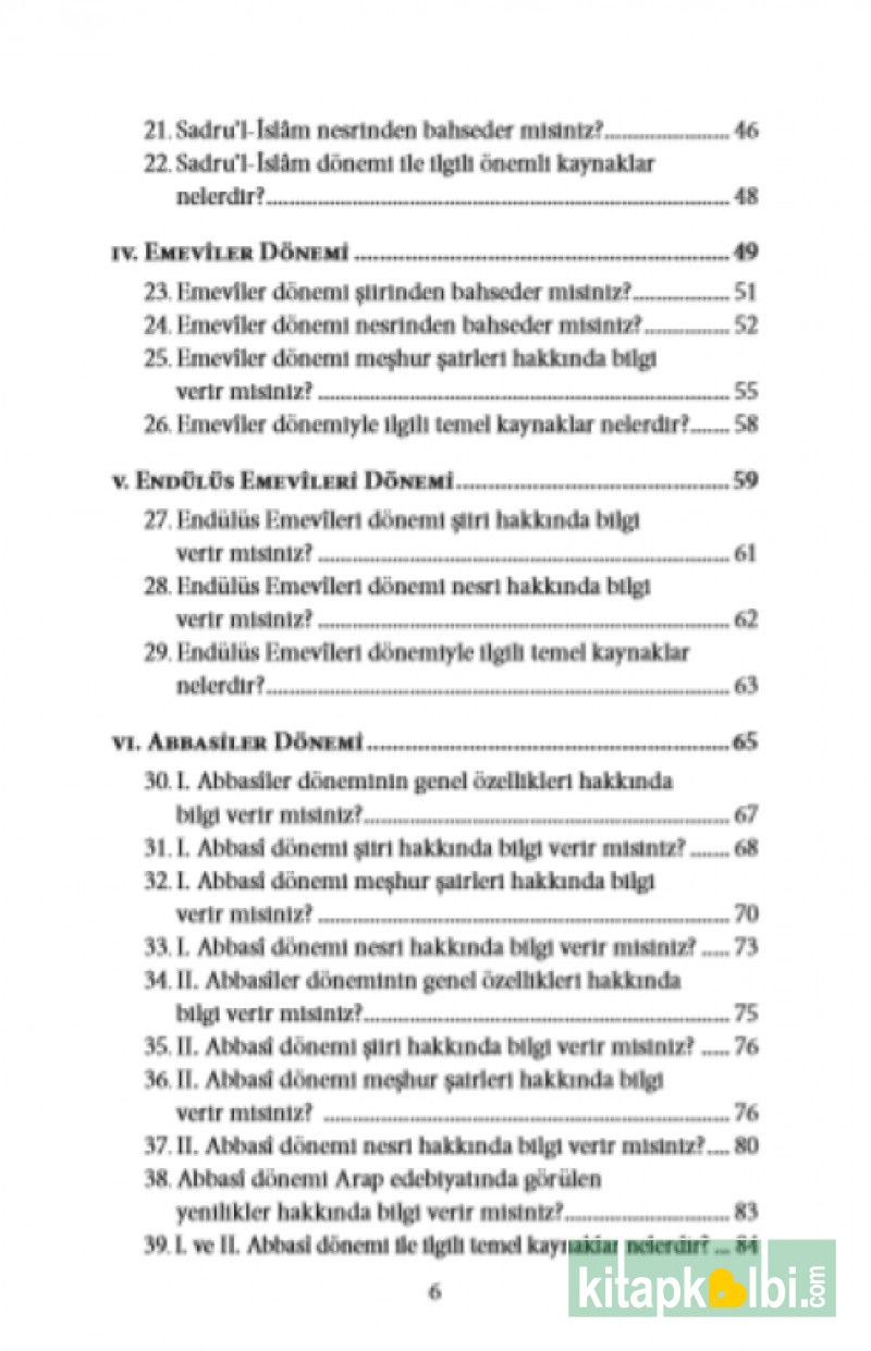 101 Soruda Arap Dili ve Edebiyatı