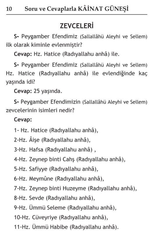 Soru Ve Cevaplarla Kainat Güneşi