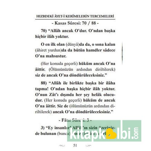 Kuranı Kerimde Geçen Otuz Yedi Tehlilat