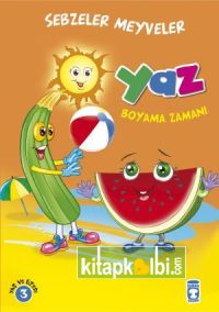 Yaz Boyama Zamanı - Sebzeler Meyveler