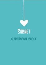 Defter Sabret Çünkü İmanın Yarısıdır