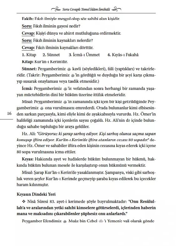 Soru Cevaplı Temel İslam İlmihali