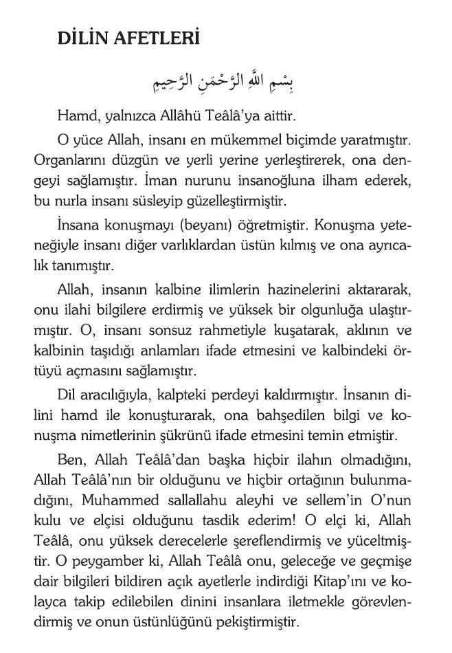 Dilin Afetleri İmam Gazali