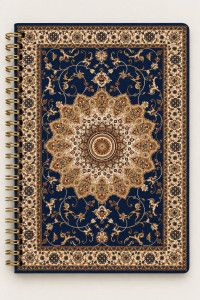 Defter Saray Desen Safir Lacivert