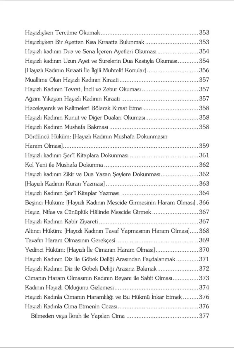 Hayız İlmihali Zührul Müteehhilin Tercümesi