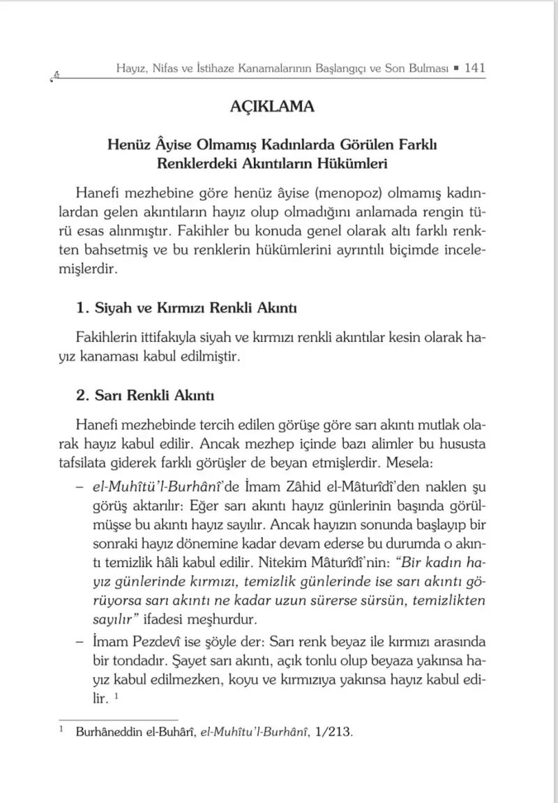 Hayız İlmihali Zührul Müteehhilin Tercümesi