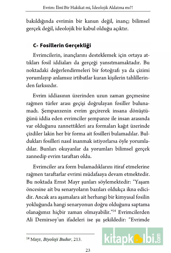 EVRİM İlmi Bir Hakikat mı