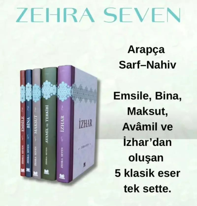 Arapça Eğitim Seti 5 Kitap Zehra Seven