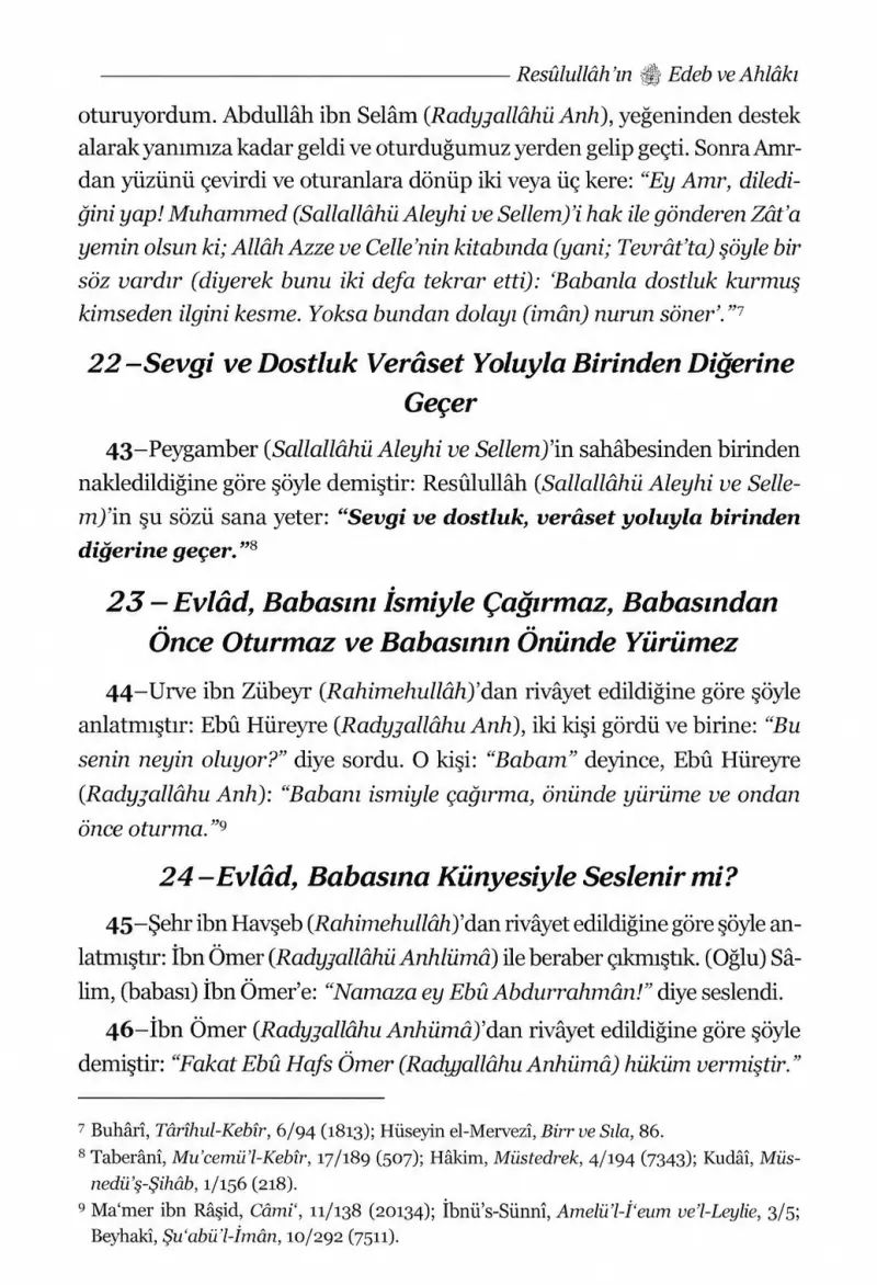 Edebül Müfred Tercümesi