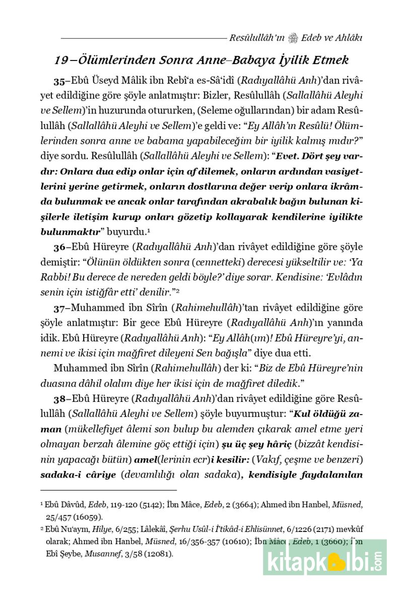 Edebül Müfred Tercümesi